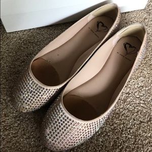 Steve Madden Pink Sparkly Flats ‘I-Dreemy’